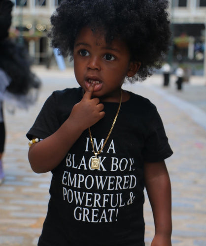 Black boy empowered tee shirt