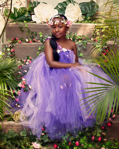 The Riley Lavender Organza  Dress